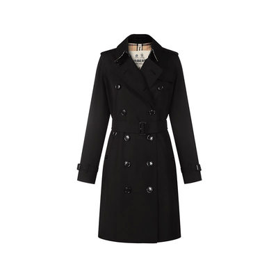 BURBERRY博柏利女士肯辛顿版型中长款风衣大衣外套 8045774同
