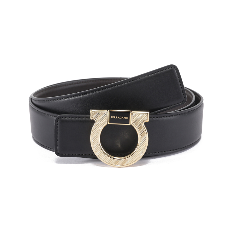 Ferragamo菲拉格慕 男士不可裁剪双面皮带腰带3.5cm 670314