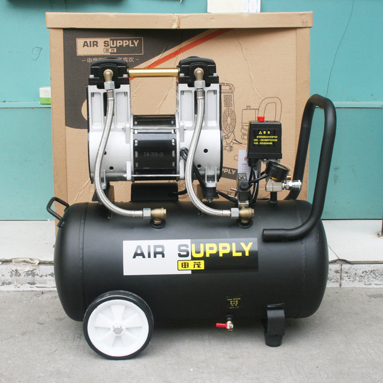 申茂气泵空压机小型无油静音1600W40L家用220v高压喷漆木工压缩机