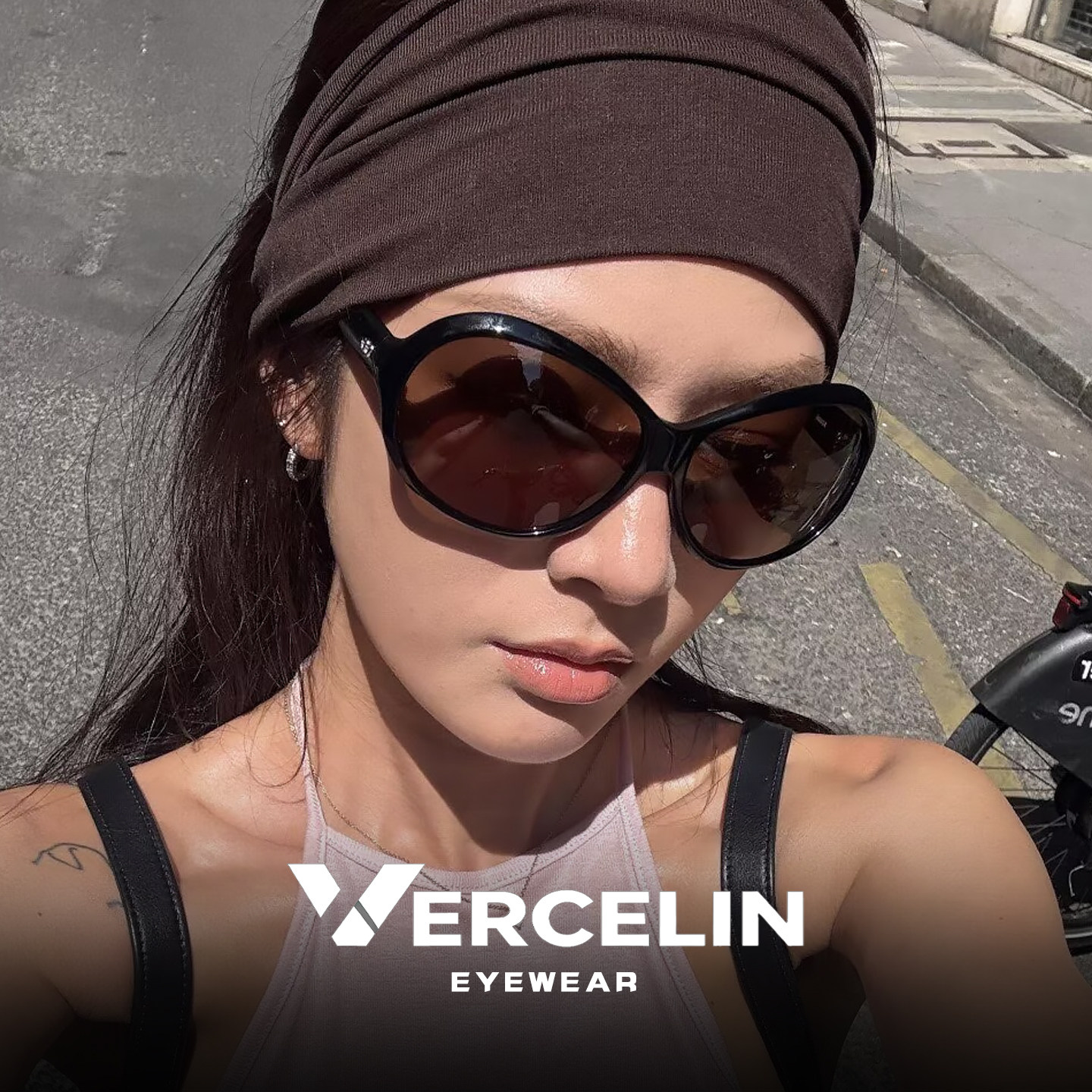 复古港风墨镜女高级感2026新款适合方圆脸古早感太阳眼镜近视度数