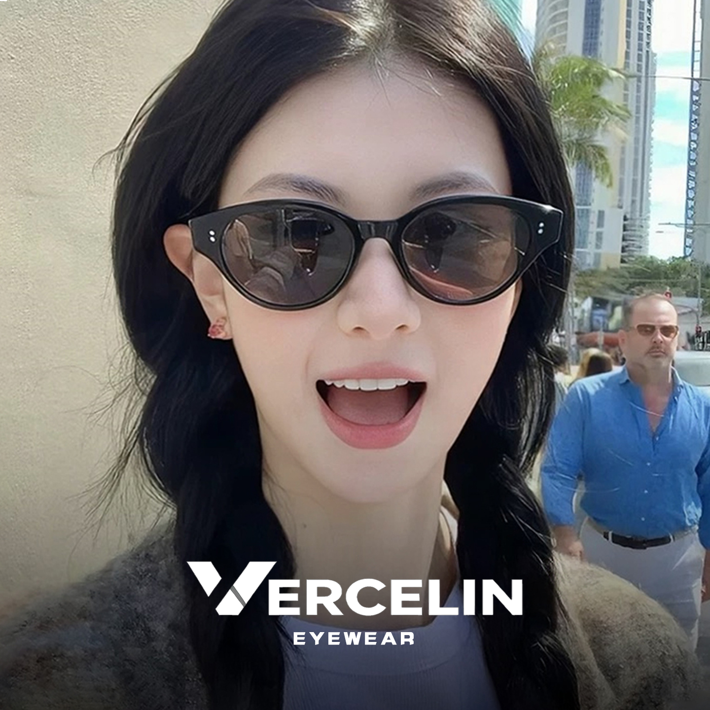 墨镜女防晒显脸小近视可配度数