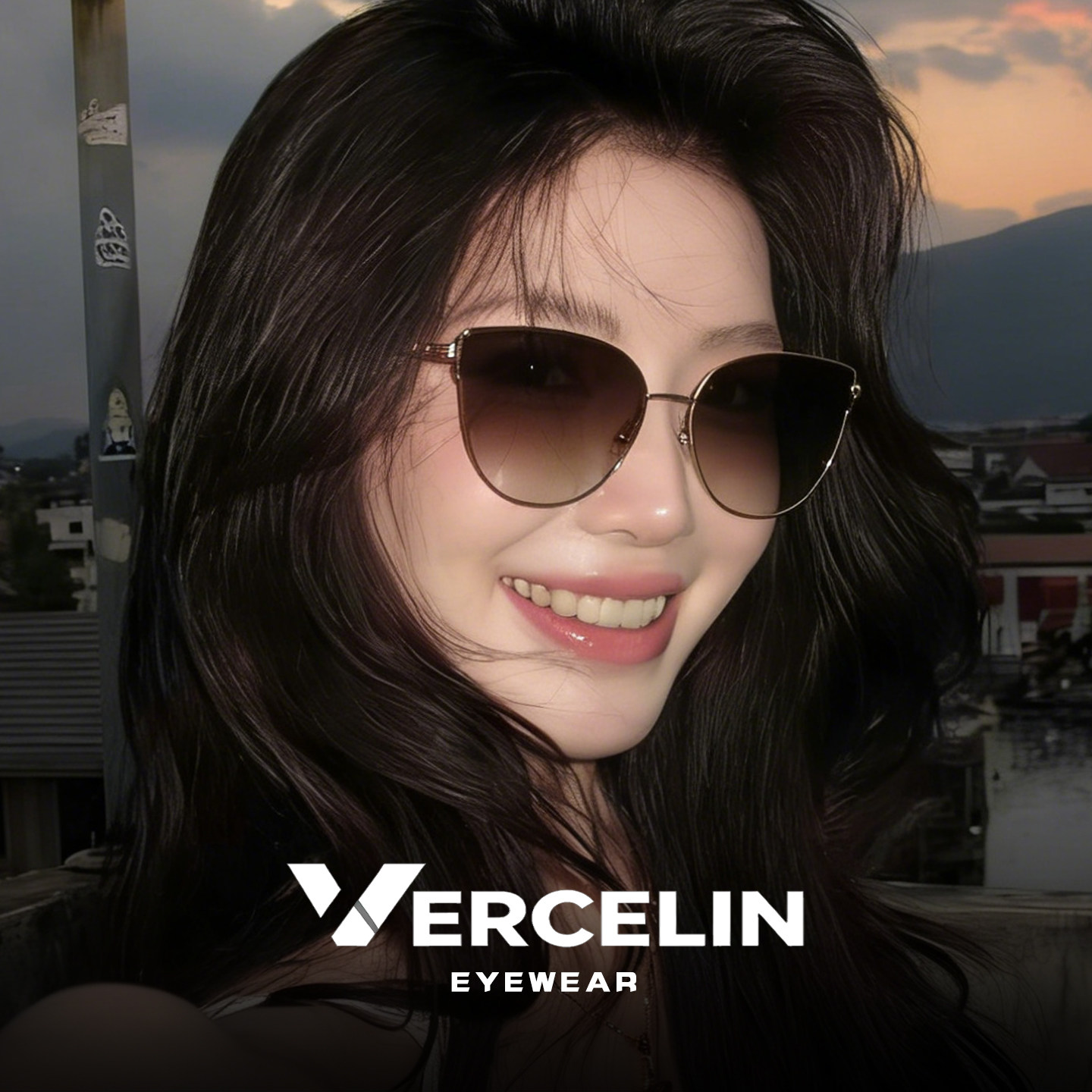 复古港风墨镜女高级感海边适合方圆脸2026新款大牌太阳眼镜显脸小