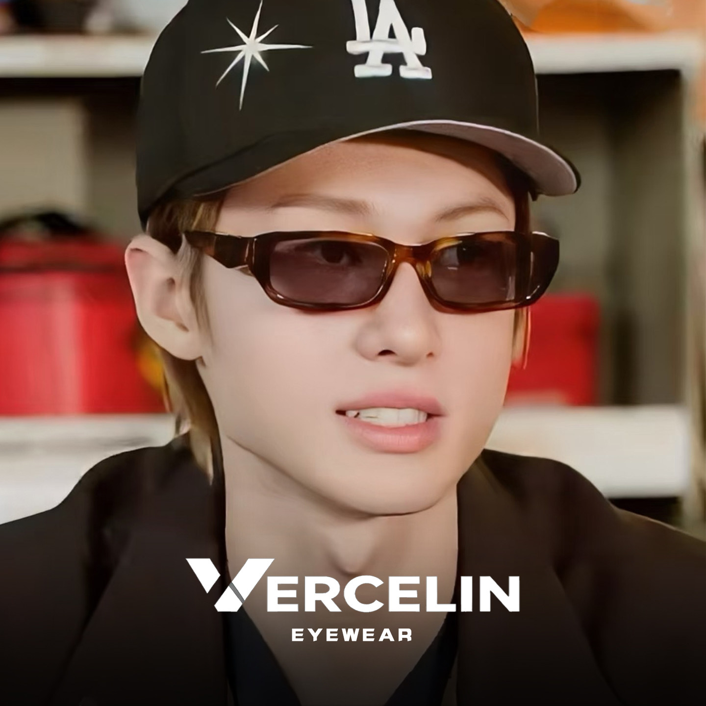 复古窄框猫眼墨镜男高级感痞帅玳瑁方形小框太阳眼镜女近视带度数