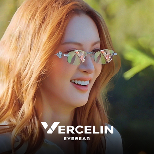 现在就出发金晨同款gm无边框墨镜女款高级感无框太阳眼镜防紫外线