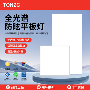 集成吊顶led灯厨房灯平板灯卫生间嵌入式 长方形30x60吸顶灯扣板灯