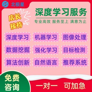 Python深度学习接单机器学习代编程NLP代码调试强化学习算法创新