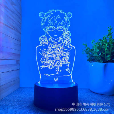 跨境供货动漫多图3D小夜灯USB氛围创意礼品灯触控遥控16色