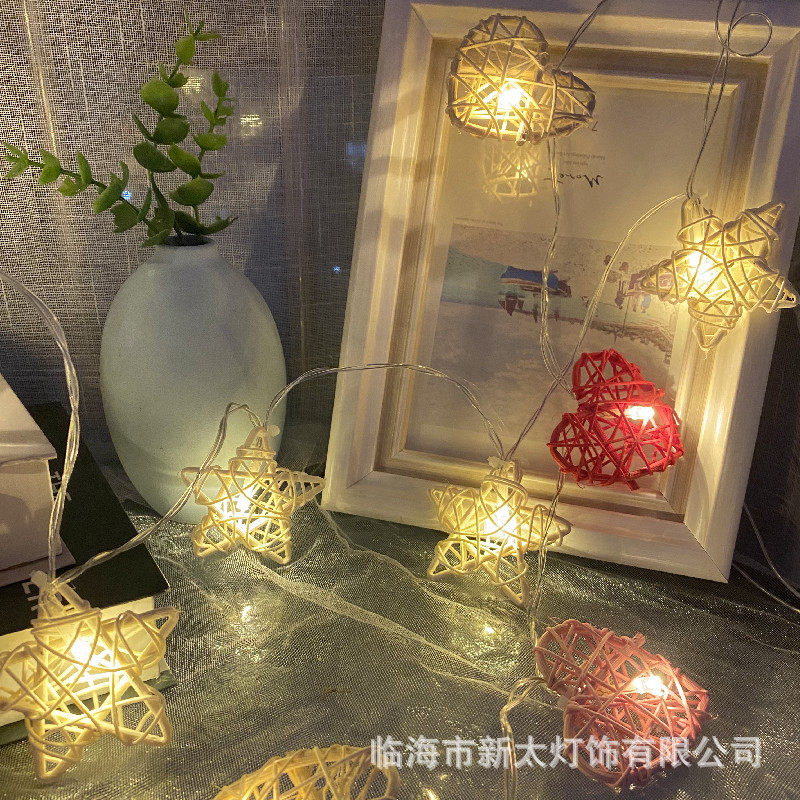 跨境新款LED藤球灯串 房间卧室布置小彩灯闪灯串灯圣诞节装饰灯,家装灯饰光源,室内LED灯带,淘宝优惠券,粉丝福利购,淘宝优惠卷