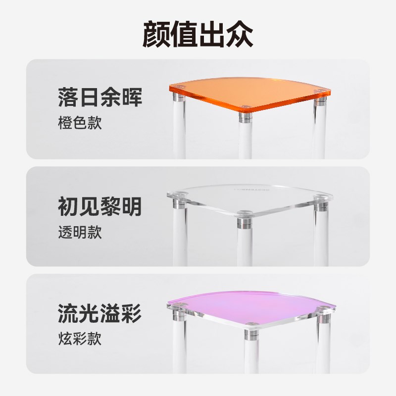 布卡星亚克力平台仓鼠玩具防啃咬二层造景装饰躲避金丝熊笼子用品