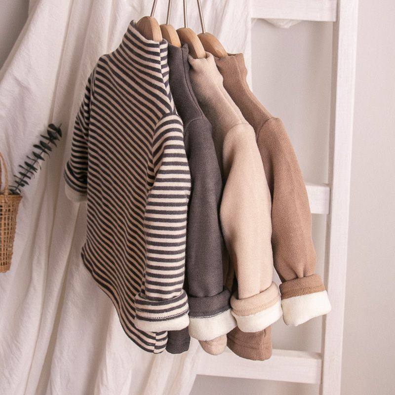 婴儿加绒打底衫秋冬装儿童加厚保暖上衣男女童宝宝一体绒T恤德绒,童装/婴儿装/亲子装,T恤,淘宝优惠券,粉丝福利购,淘宝优惠卷