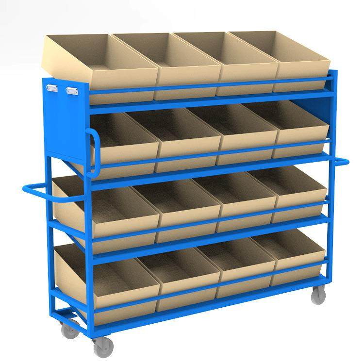 电商拣货车四层斜板可放纸箱塑料盒配静音脚轮仓库拣货车,五金/工具,液压装卸车,淘宝优惠券,粉丝福利购,淘宝优惠卷