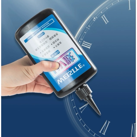 UV无影胶水粘钢化玻璃茶几金属水晶装饰吊灯玻璃奖杯紫外线粘合剂