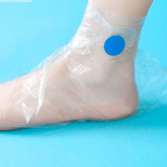 一次性脚膜套塑料手膜泡脚试鞋套防水透明袋长筒足套鞋套通用脚套