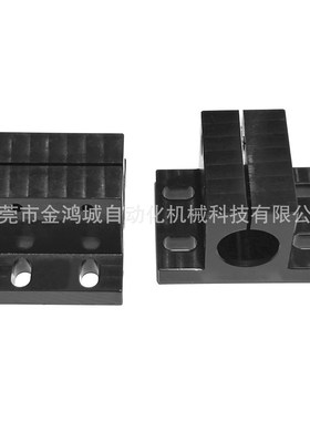 钢制CLNB导向轴支座侧面安装型腰型孔轴承座支架光轴固定座