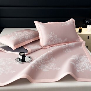 家用轻奢冰丝凉席夏季 竹席三件套冰丝凉感空调软席垫子榻榻米凉席