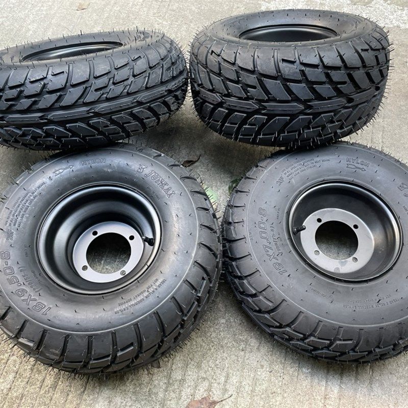 改装四轮沙滩车卡丁车配件公路胎 19x7-8 18x9.50-8寸轮胎轮毂