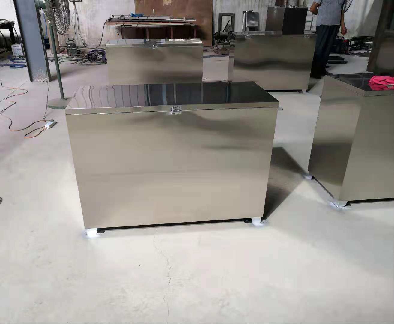定制304加厚不锈钢工具柜带脚储物柜活动柜工业箱子带锁收纳柜子