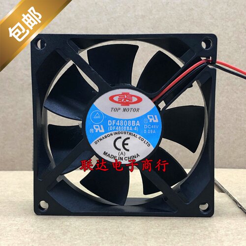 正久TOP MOTOR DF4808BA 48V 8CM 8025 48V 0.09A 变频器风扇
