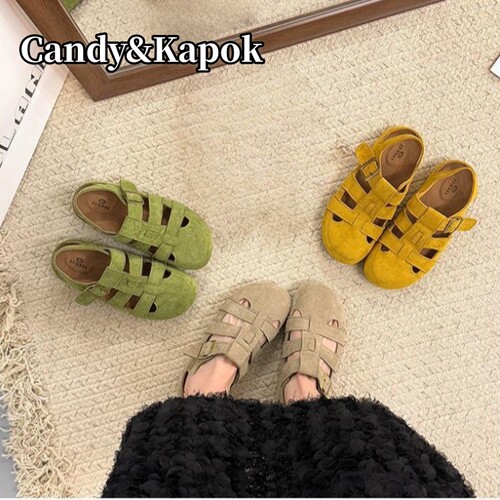 Candy&Kapok罗马猪笼鞋一脚蹬