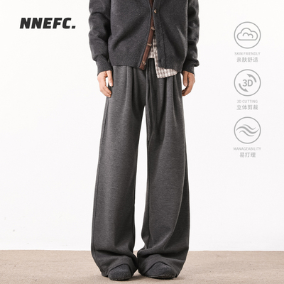 NNEFC老钱风2025秋冬季羊毛裤子