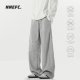 官方正品 美式 高街弯刀卫裤 NNEFC 男女秋冬加厚宽松重磅休闲裤