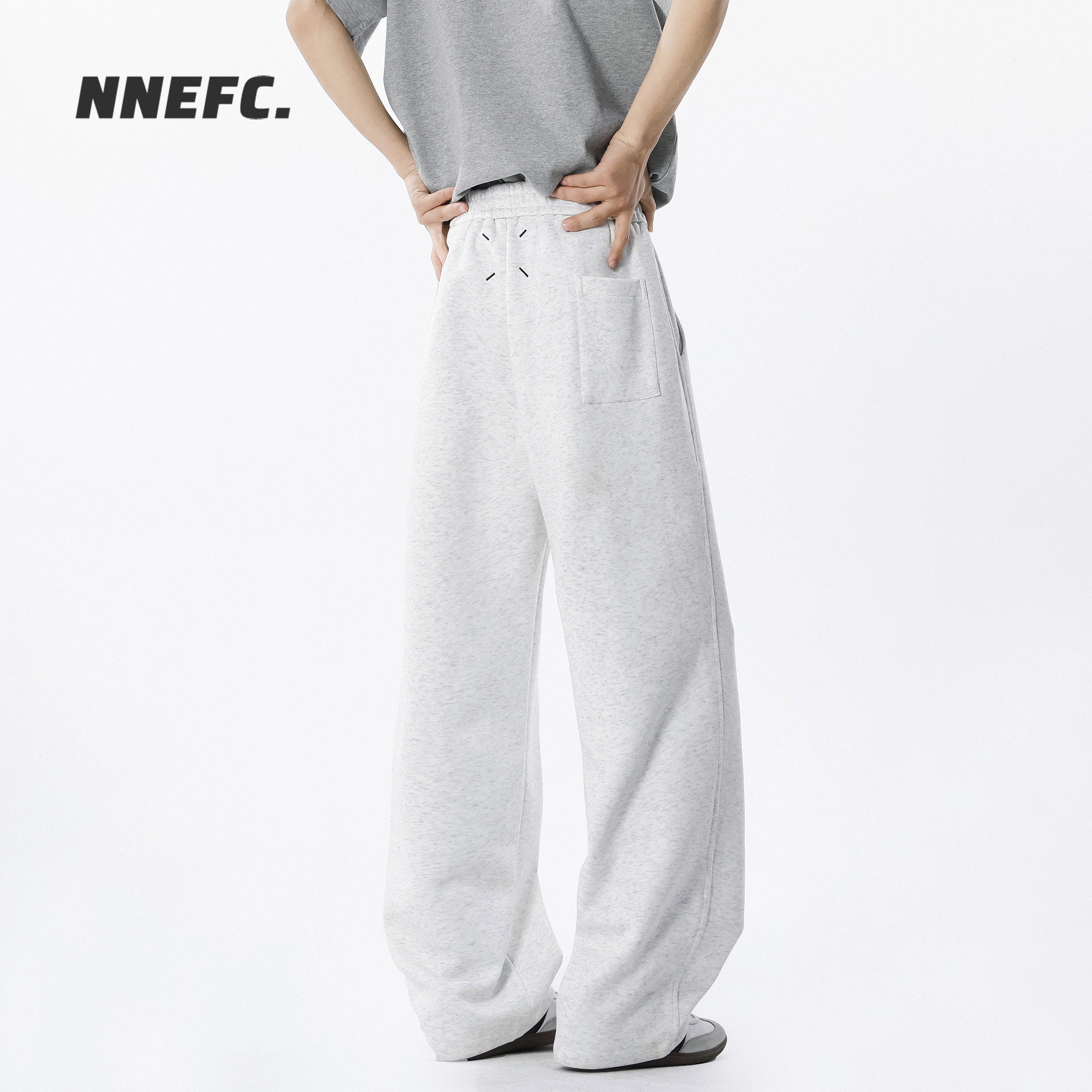 NNEFC马吉拉美式弯刀卫裤男女春秋季重磅垂感百搭宽松运动休闲裤,男装,卫裤,淘宝优惠券,粉丝福利购,淘宝优惠卷