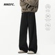 NNEFC美式 高街宽松百搭直筒休闲裤 复古重磅卫裤 男潮牌阔腿运动裤