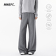 NNEFC老钱风休闲卫裤 子 设计感通勤简约宽松直筒长裤 男女秋季 新款