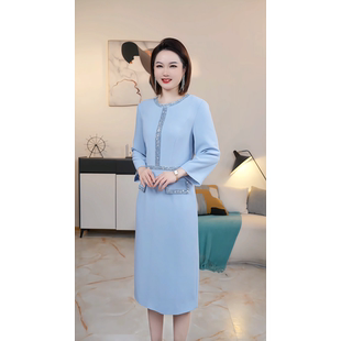 显瘦连衣裙 W气质高端大码 撤柜清仓