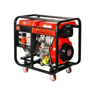 柴油发电机组230v 8KW户外工程便携发电机 400v小型家用5KW 6KW