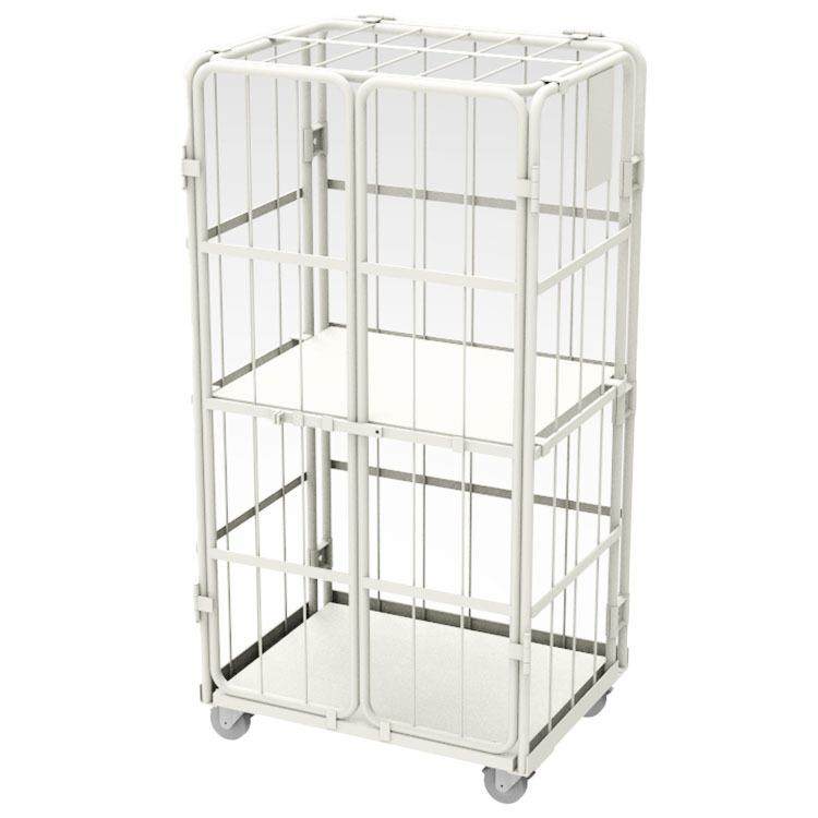 四门物流台车网格围栏金属底板可加配中隔板L型折叠双门周转笼车,商业/办公家具,平板手推车/工具车/爬楼机,淘宝优惠券,粉丝福利购,淘宝优惠卷