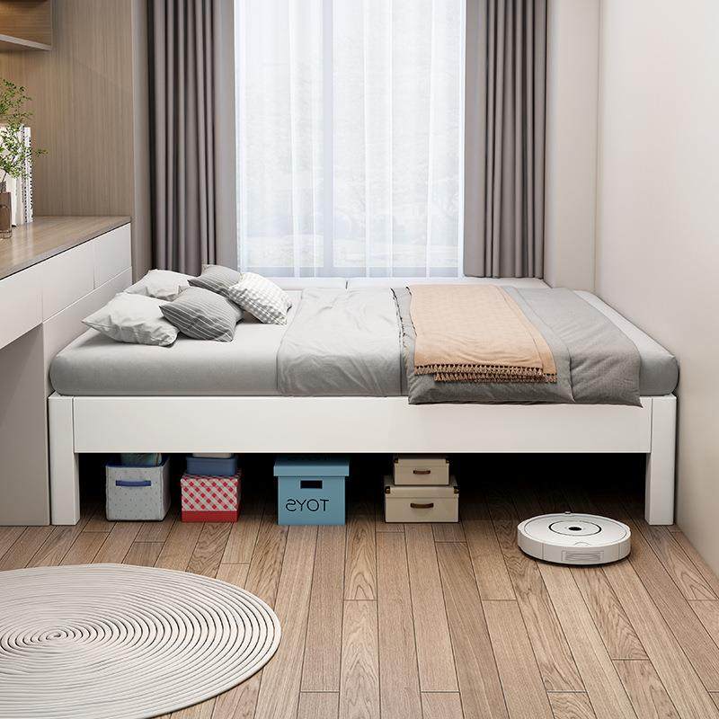 无床头日式榻榻米实木床北欧简约实木床1米8双人床现代1米5单人床