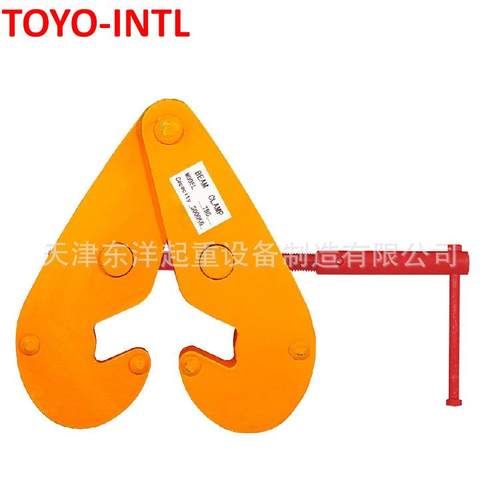 YC型钢轨夹钳1吨3吨工字钢轨道夹持器钢板起重钳5T横梁大梁吊夹
