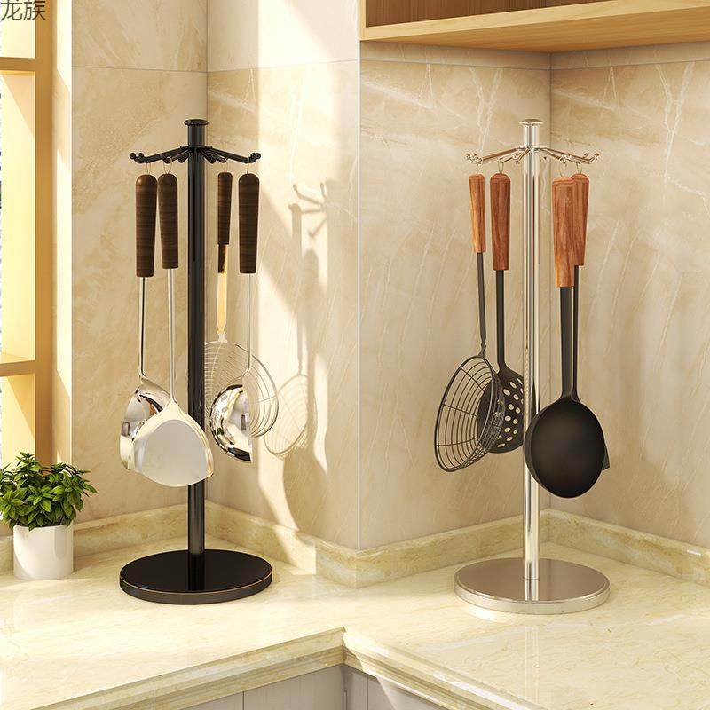 锅铲置物架厨房挂勺子铲子挂架可旋转挂钩不锈钢挂钩架免打孔,纺织面料/辅料/配套,纺织机械配件,淘宝优惠券,粉丝福利购,淘宝优惠卷