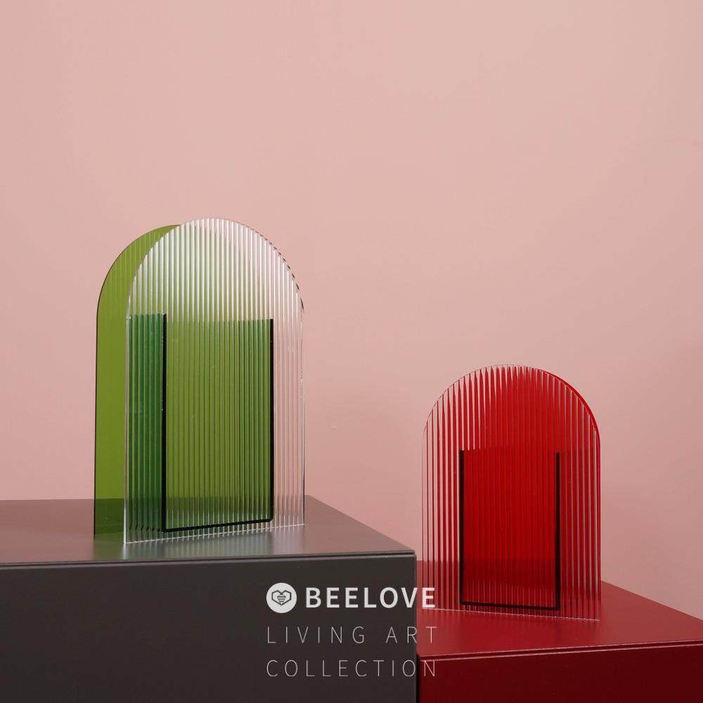 波纹绿色亚克力花瓶北欧样板房摆件客厅花插装饰彩色花器,纺织面料/辅料/配套,纺织机械配件,淘宝优惠券,粉丝福利购,淘宝优惠卷