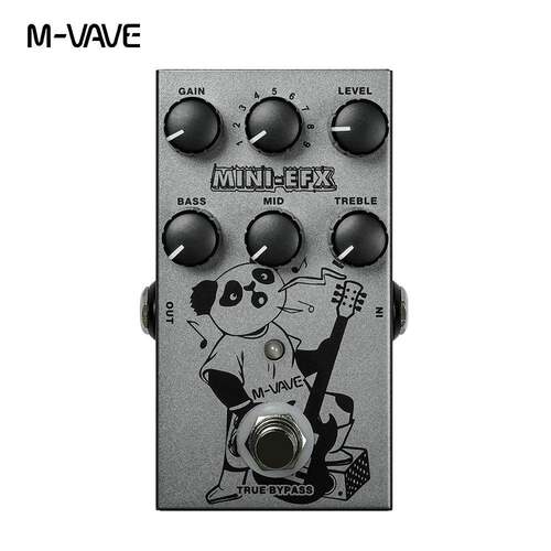 外贸吉他单块效果器MINI-EFX9档音色1激励过载失真摇滚迷你