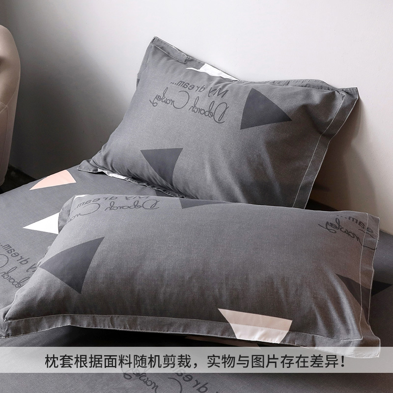 枕套单个内胆套枕芯套单人学生宿舍48X74cm枕头外套一对装拍2件男