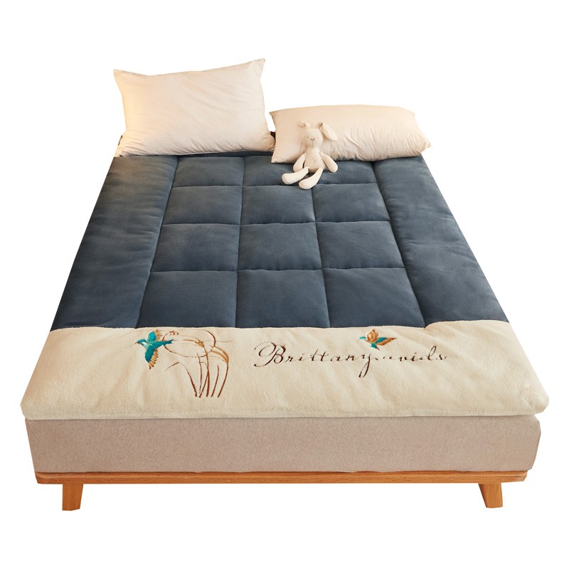 加厚羊羔绒软垫法莱绒睡垫垫子双面绒榻榻米褥子 2021新款床垫