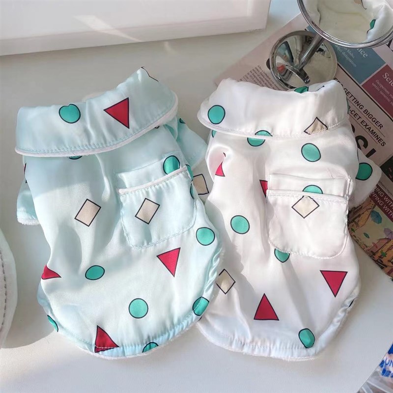 泰迪冬天小新睡衣比熊小型犬宠物秋冬季两脚衣服狗狗猫咪加绒棉衣