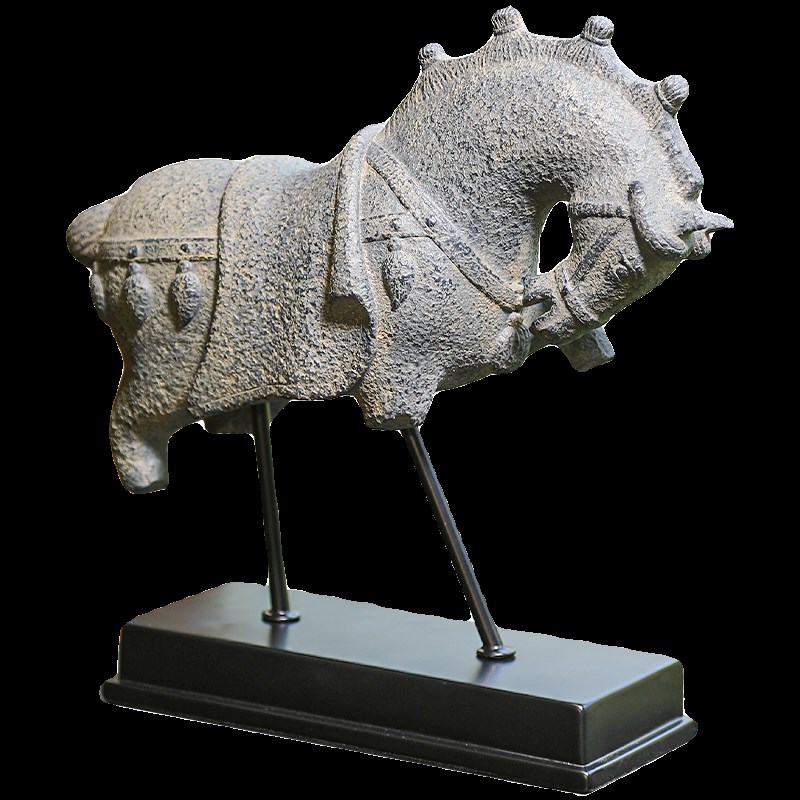 新中式禅意摆件室内客厅茶室办公室桌面仿古马工艺品装饰高档礼品