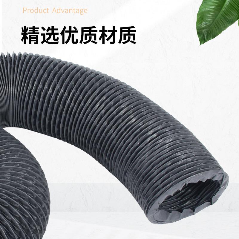 耐高温加强加厚尼龙布伸缩通风风管可折叠阻燃防火通风排风软管