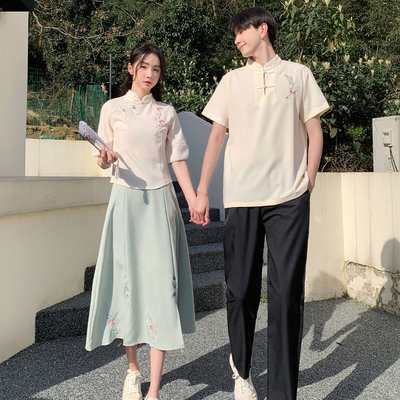 中国风初高中生毕业班服诗歌朗诵