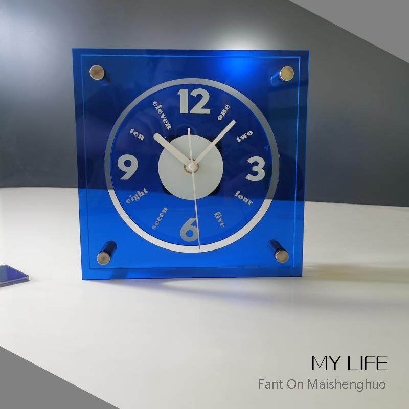 时钟ins风摆件现代简约客厅卧室创意座钟家居玄关装饰品酒柜桌面