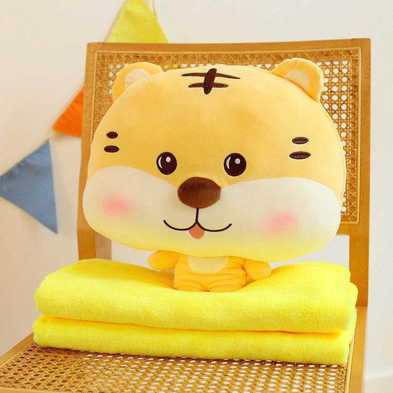 可爱老虎抱枕女生空调被子两用办公室午睡枕头毯子二合一床上卡通,居家布艺,抱枕被,淘宝优惠券,粉丝福利购,淘宝优惠卷
