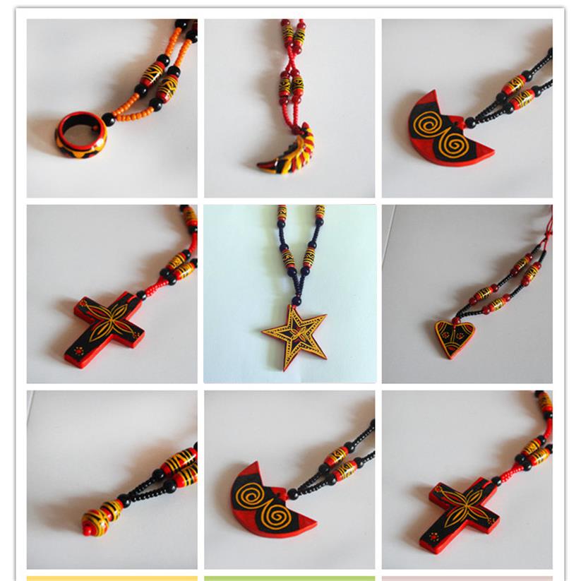 大凉山彝族项链葫芦坠子男款漆器红黄黑珠装饰品民族特色首饰包邮