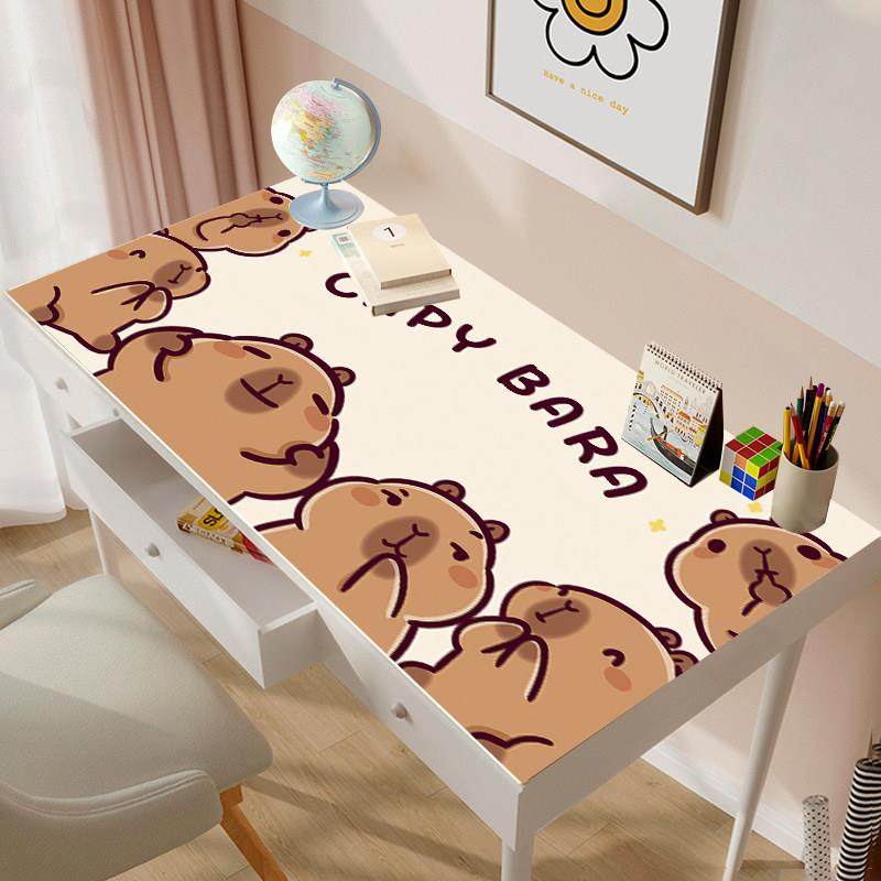 卡皮巴拉桌垫书桌小学生儿童学习写字皮革环保无味高级感课桌桌布,居家布艺,桌布,淘宝优惠券,粉丝福利购,淘宝优惠卷