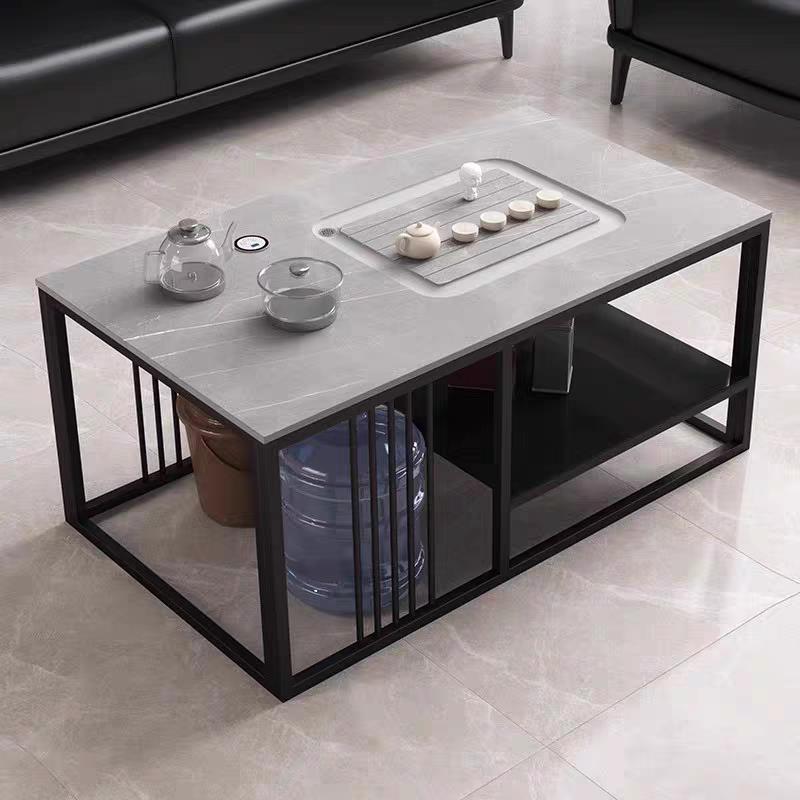 茶几泡茶一体功夫岩板茶几客厅接待现代家用茶台烧水壶小户型茶桌