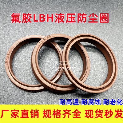 氟胶LBH防尘圈48*56/50*58/53*61/55*63/56*64/58*66*5/6.5棕色