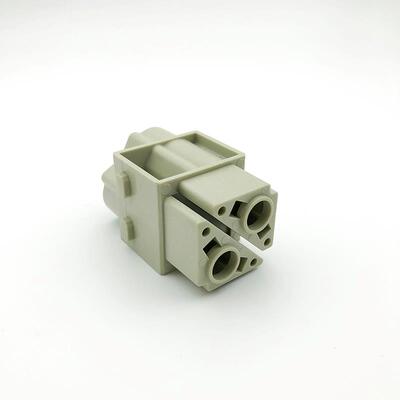 重载连接器2芯冷压组合模块H2MK-002-MC/FC 100A 1000V 8KV大电流