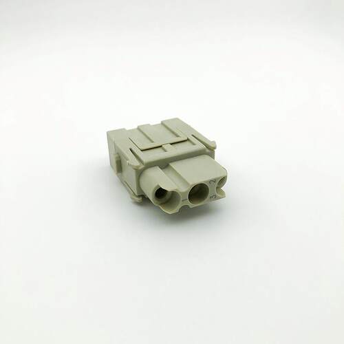 3针重载连接器冷压模块 HMK-003-MC/FC 40A 500V 6KV电气一体插芯